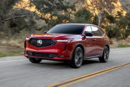 2022 Acura MDX Front Left Side in Red
